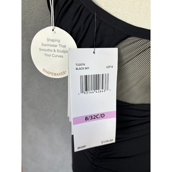 Coco Reef Women's Contours Sterling Bra-Sized One-Piece Black 8-32 (C-D) NWT's. - Picture 7 of 8